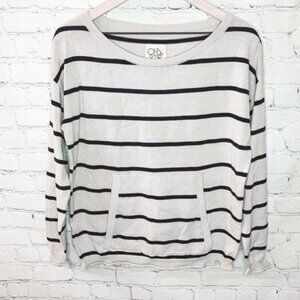 Revolve Chaser Striped Sweater Black/White Size Small NWT